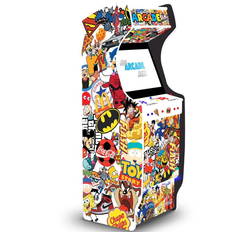 Borne Arcade XL 27 Pouces - Pop Art Blanc - Arcade 360