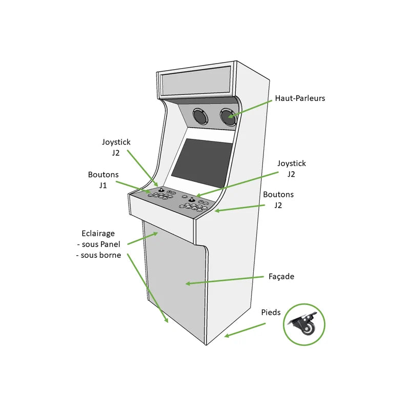 Borne Arcade XL 27 Pouces - Terminator - Arcade 360